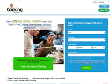 Tablet Screenshot of cookingfriendsdate.com